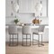 Manhattan Comfort Serena Barstool in Light Grey, 3PK 3-BS020-LG - alternate 1